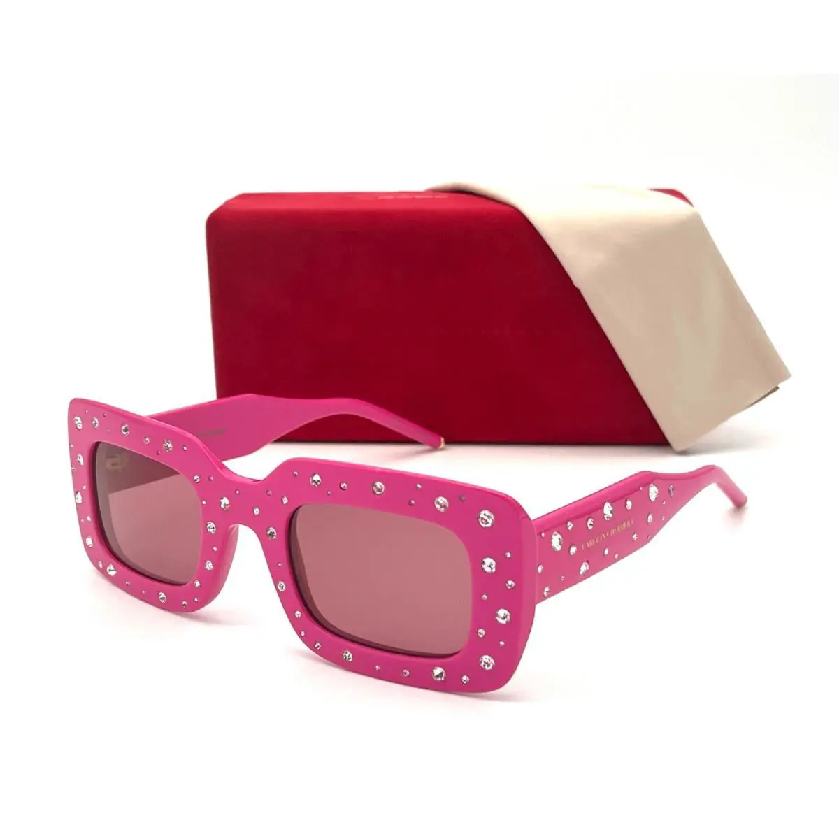 Carolina Herrera HER0131 MU14S Pink / Light Pink 50mm Sunglasses - Frame: Pink, Lens: Light Pink