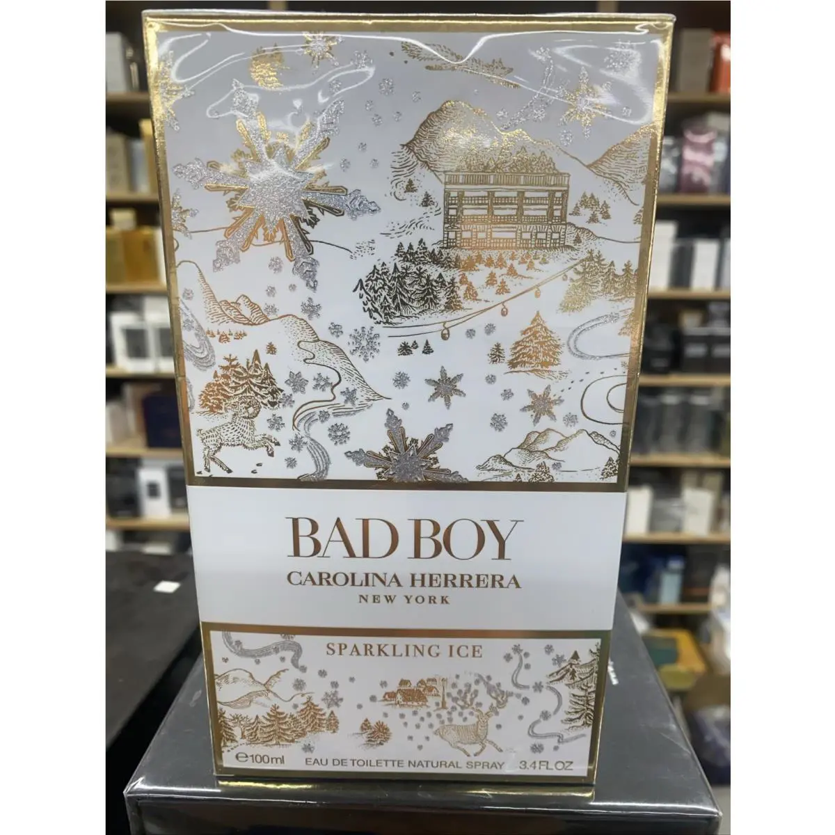 Carolina Herrera Bad Boy Sparkling Ice 3.4 Oz Edt Men Box