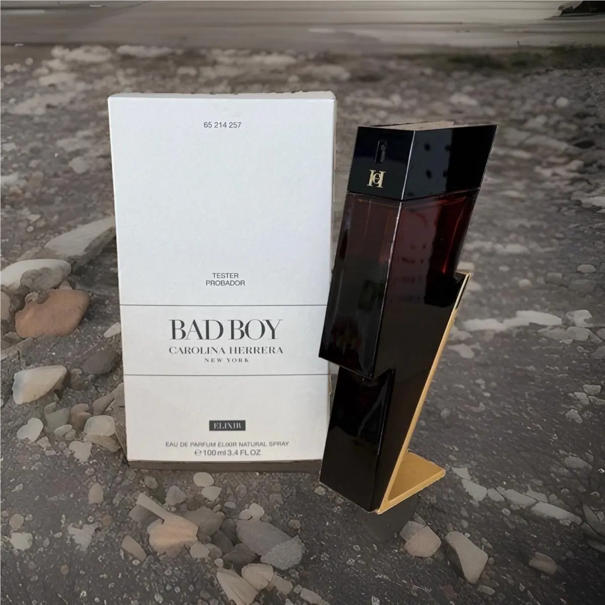Bad Boy Elixir by Carolina Herrera Men`s 3.4 Oz Eau de Parfum Elixir Tester