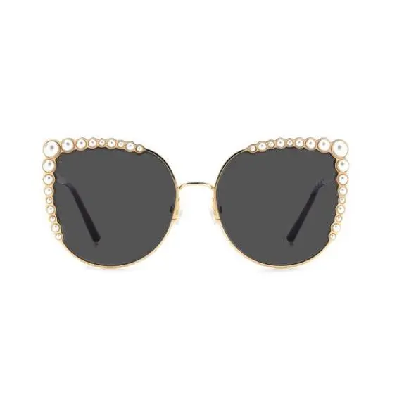 Carolina Herrera Her 0076/S 0000 Rose Gold Grey 58-19-145 Sunglasses Women