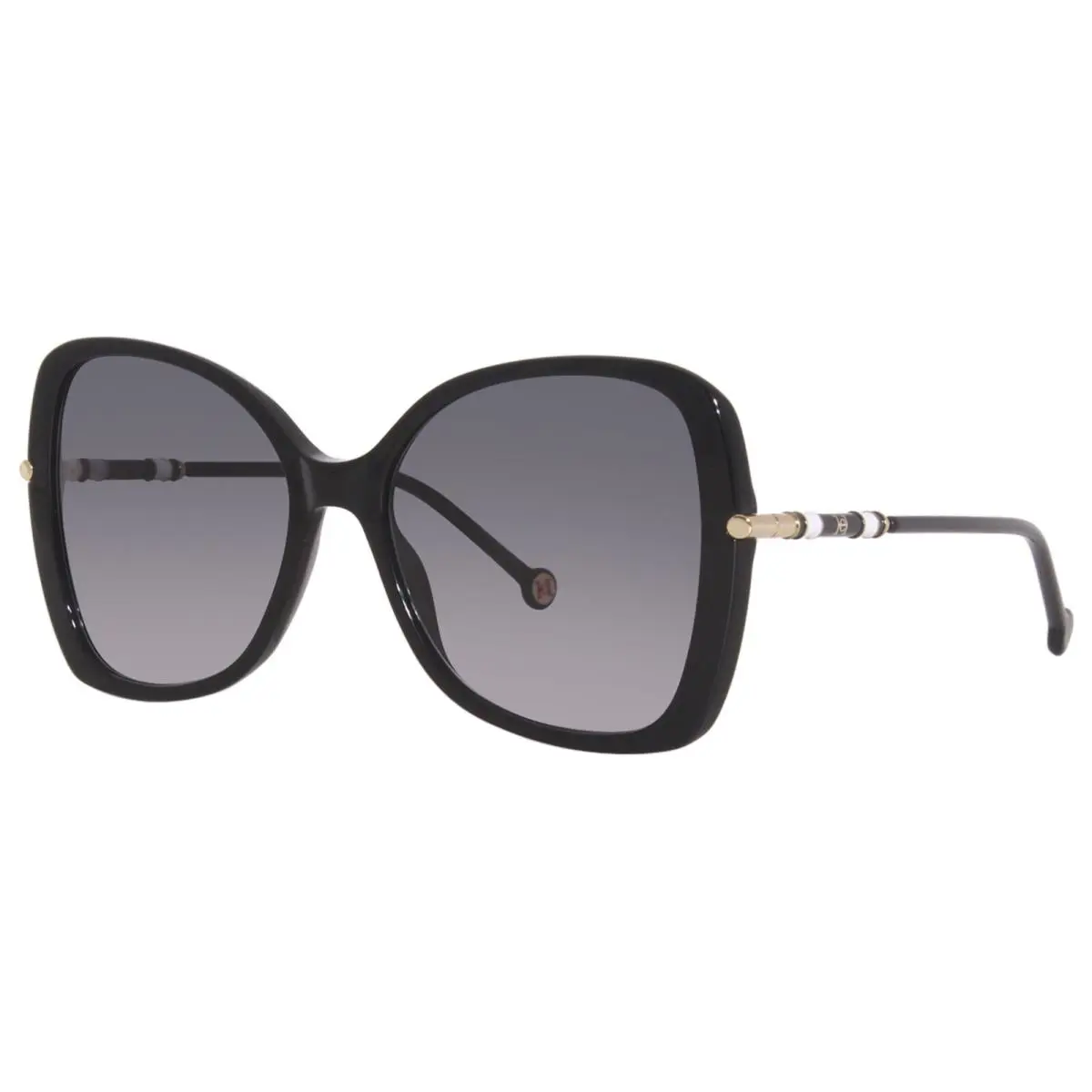 Carolina Herrera CH/0025/S 8079O Sunglasses Women`s Black/grey Shaded Lens 58mm