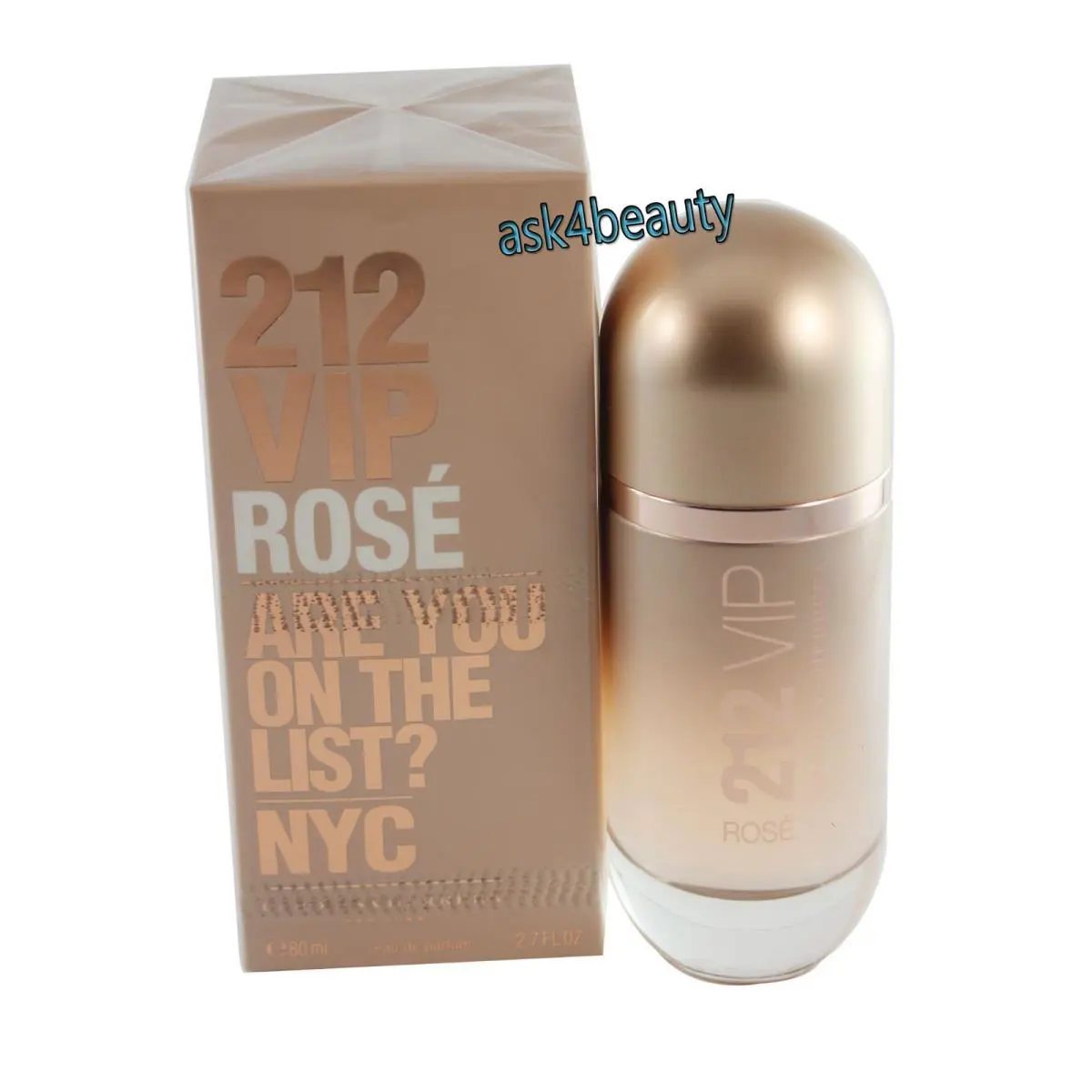 212 Vip Rose Nyc BY Carolina Herrera 2.7 OZ Edp Spray For Women IN A Box