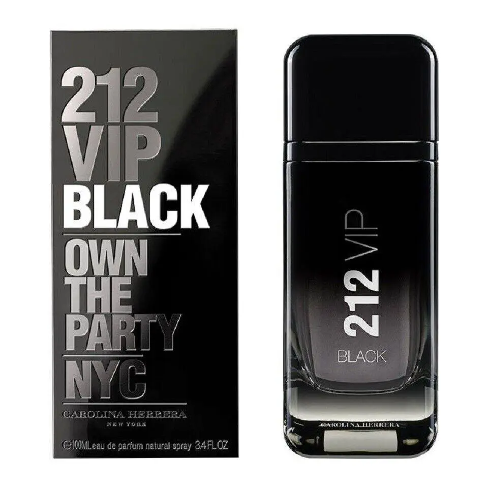 212 Vip Black 3.4 Oz. 100ml Eau de Parfum Spray By Carolina Herrera Men