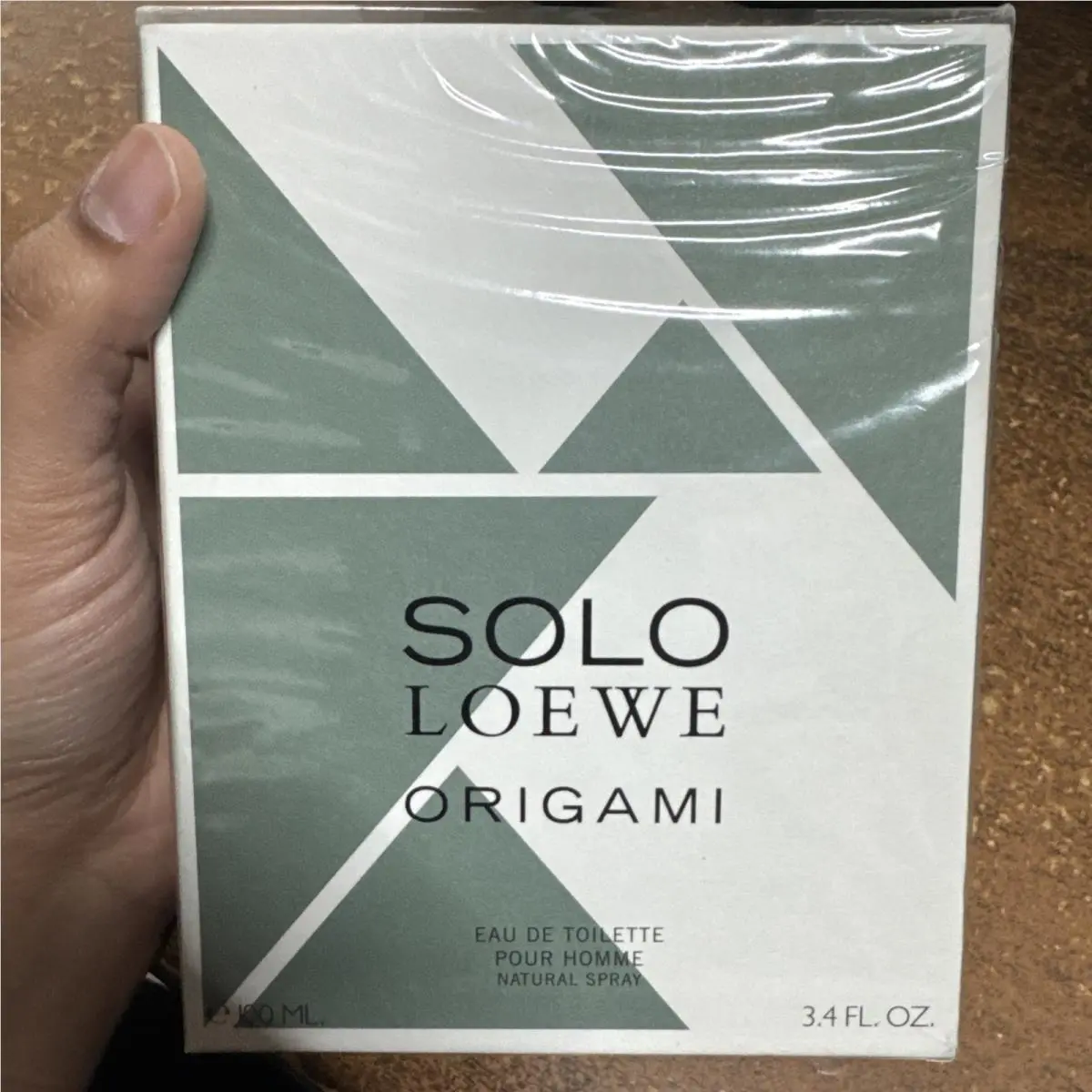 Solo Loewe Origami Pour Homme Edt Spray 3.4 Fl. Oz. Box