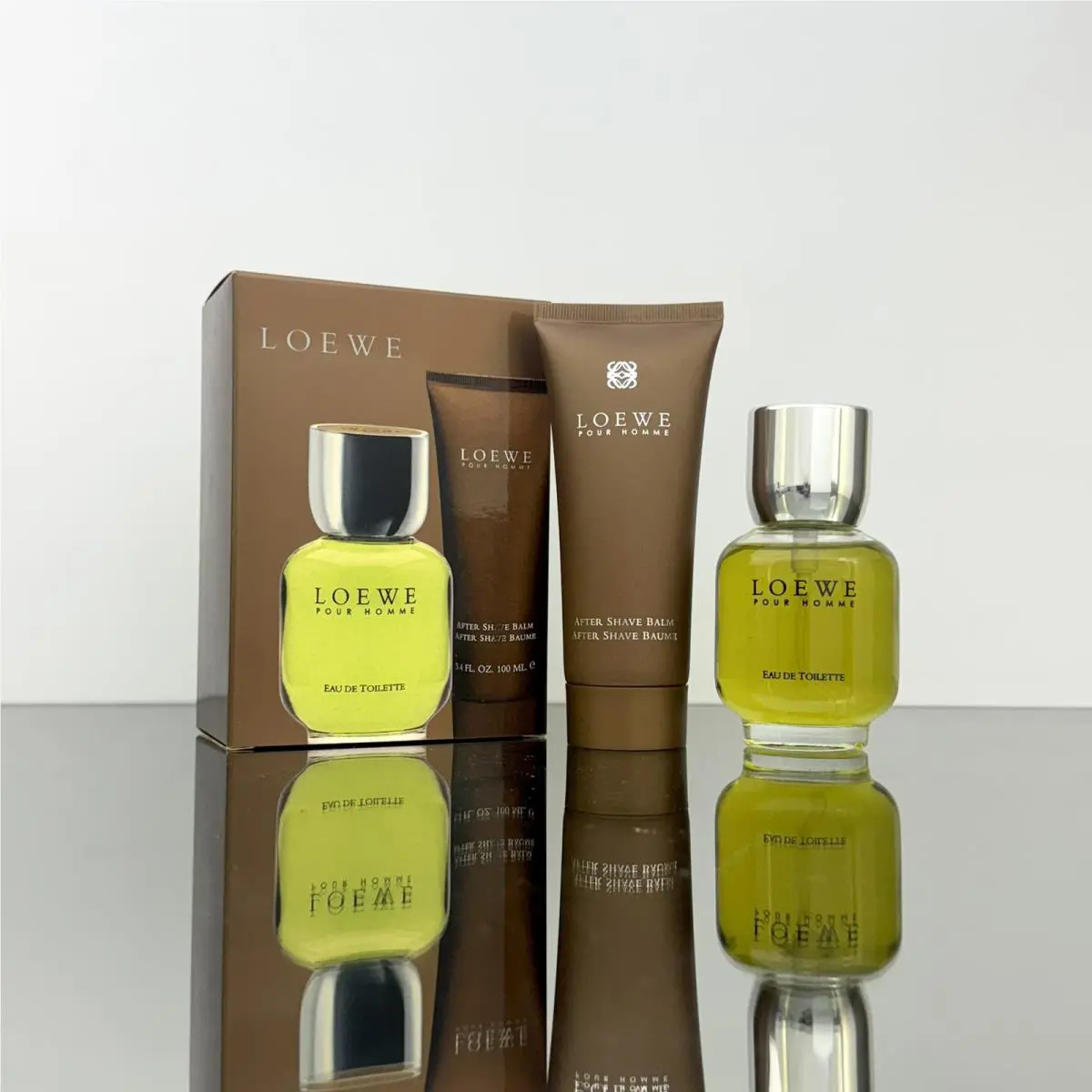 Loewe Pour Homme 2pc Set 3.4oz Edt Spray + 3.4oz A/s/b A06
