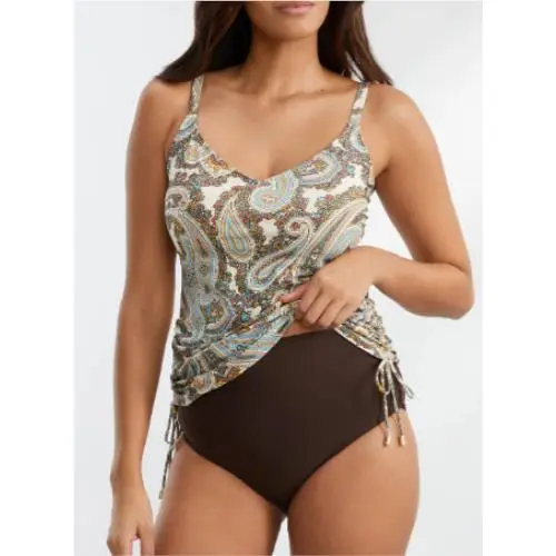 Coco Reef Multi Imperial Paisley Marvel Tankini Swim Top US 32C UK 32C