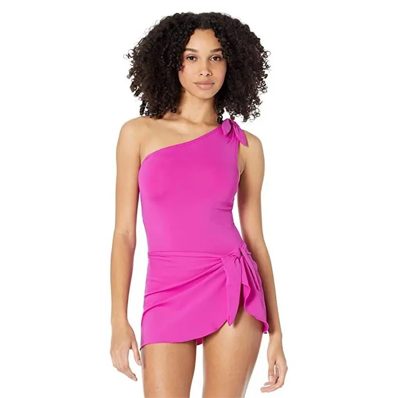 Coco Reef L35612 Orchid Keepsake Solids Rosaline Sarong One-piece Size 12/36D