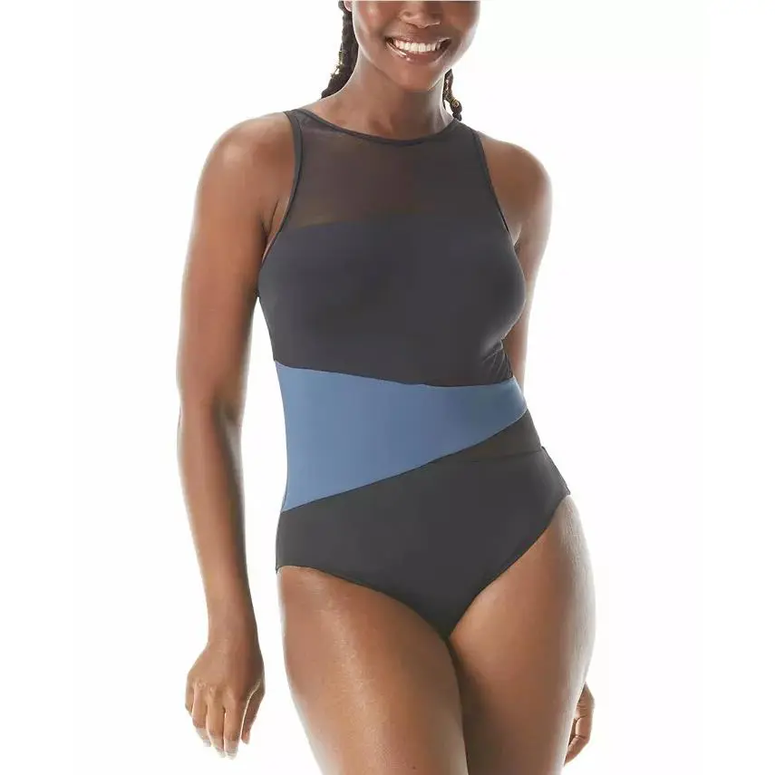 Coco Reef Tummy-control Contrast One-piece Swimsuit L76832 Women`s Size 16/40C