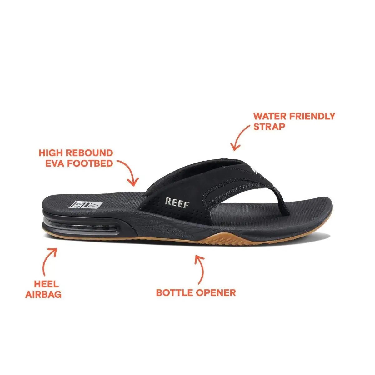 Reef shoes - Reef Fanning - Fanning - RF002026BLS - Black (UPC: 0190543802114) 3