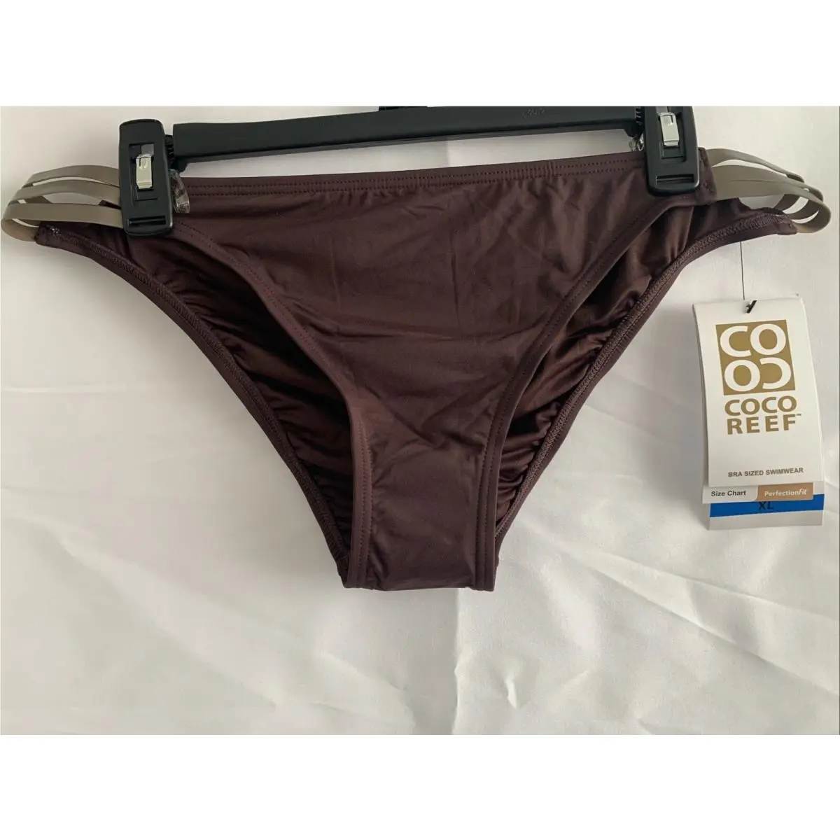 Coco  Womens Mahogany Brown Bikini Botton Size XL by Reef
