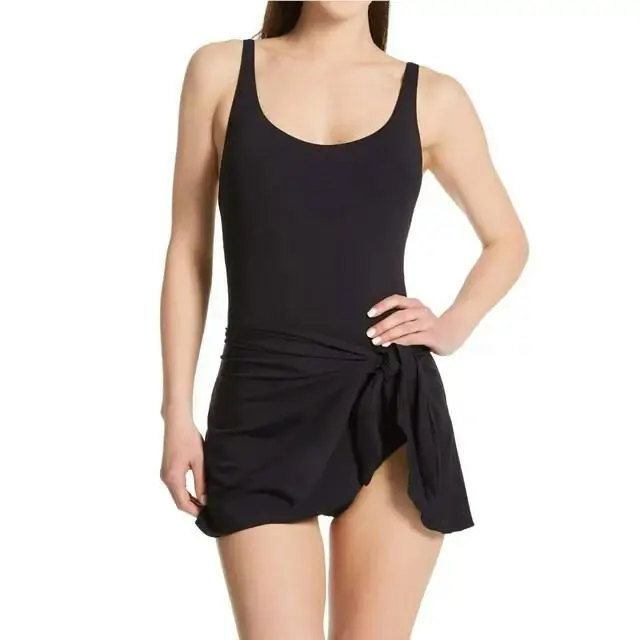Coco Reef Keepsake Empress One Piece Swimsuit Black L141226 Womens Size 12/36C