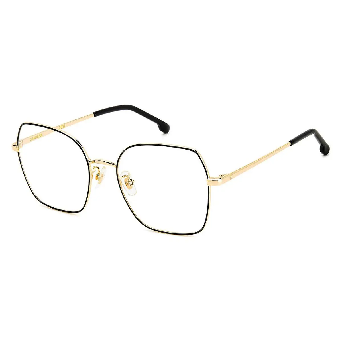 Carrera 3035 Eyeglasses Women Gold Black 53mm - Frame: Gold Black, Lens: Demo