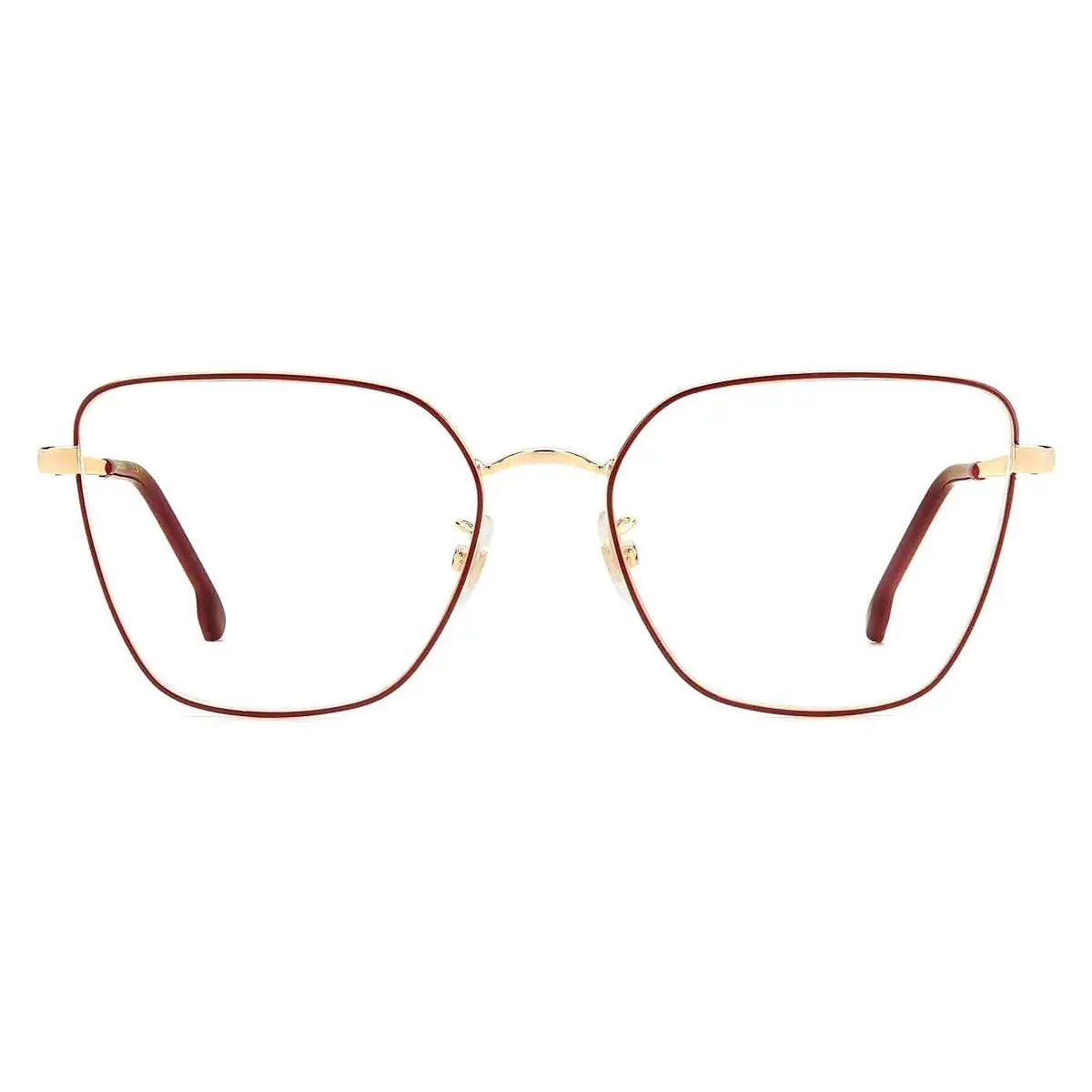 Carrera Car Eyeglasses Women Gold Burgundy 55mm