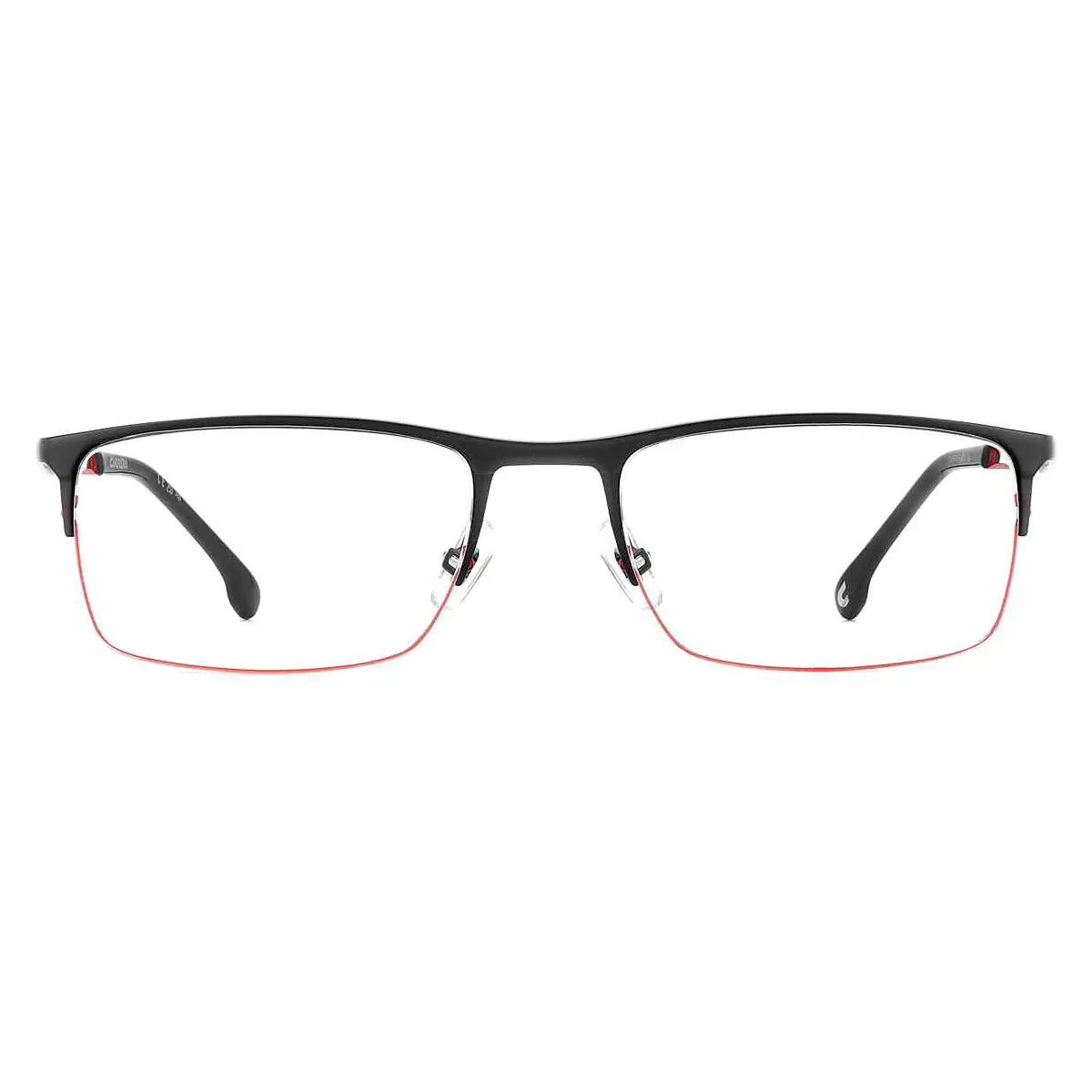 Carrera Car Eyeglasses Men Matte Black Red 55mm