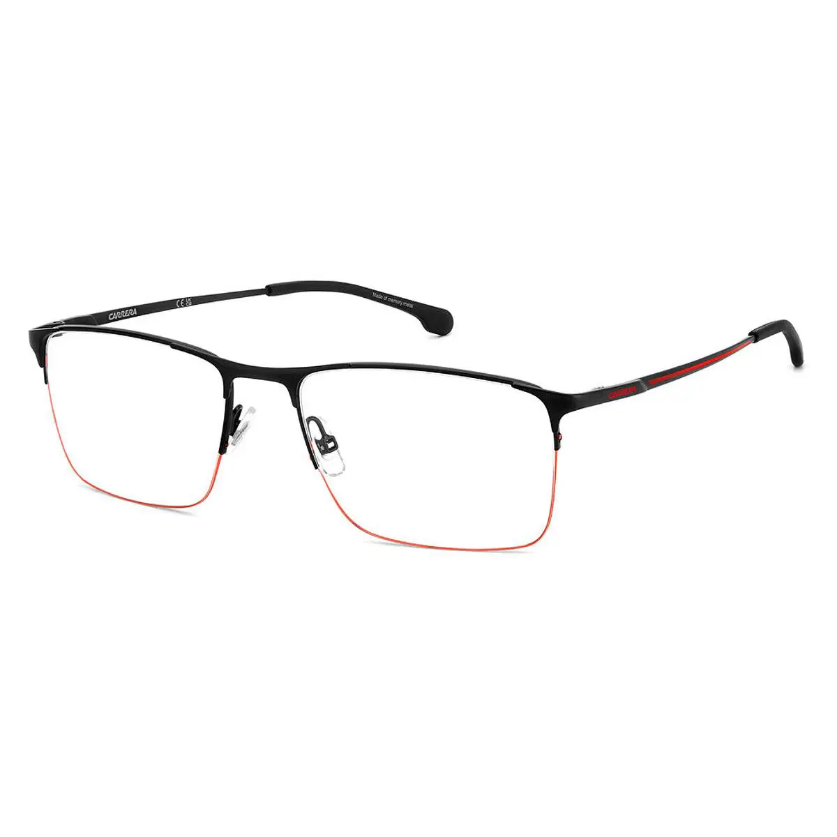 Carrera 8906 Eyeglasses Men Matte Black Red 57mm