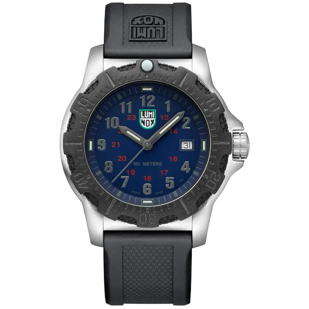 Luminox X2.2133 G Manta Ray Blue Dial Stainless Date Indicator Steel Men`s Watch