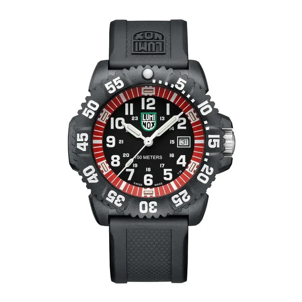 Luminox Sea Lion Carbonox Men`s Black Dial Silicone Strap Watch - X2.2051