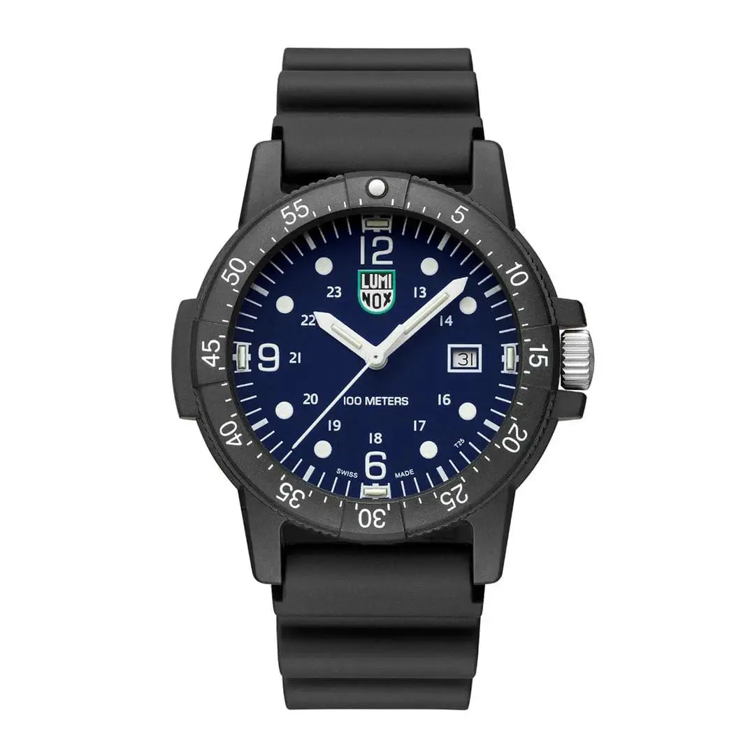 Luminox Men`s Sea Bass Carbonox Blue Dial Rubber Strap Watch - X2.2003