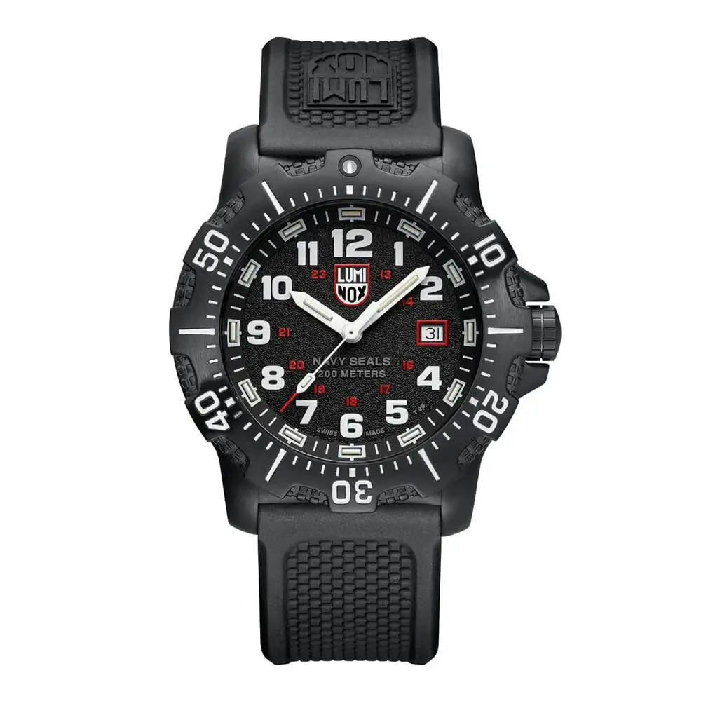 Luminox XS.4231.SET Navy Seal Military Dive Black Steel 45 mm Quartz Men`s Watch