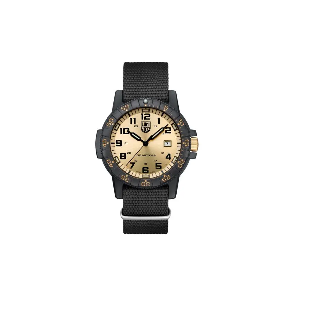 Luminox Leatherback Sea Turtle Outdoor Watch XS.ZC25.GP - Dial: Gold, Band: Black
