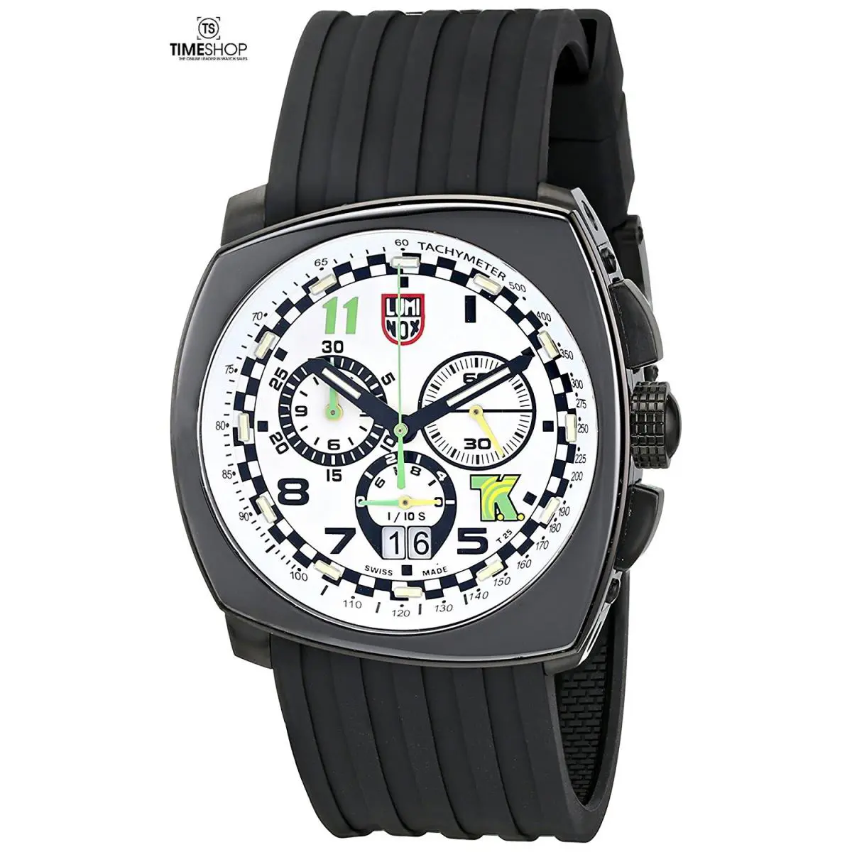 Tony Kanaan Chronograph Green Accent Rubber Mens Watch 1147 by Luminox