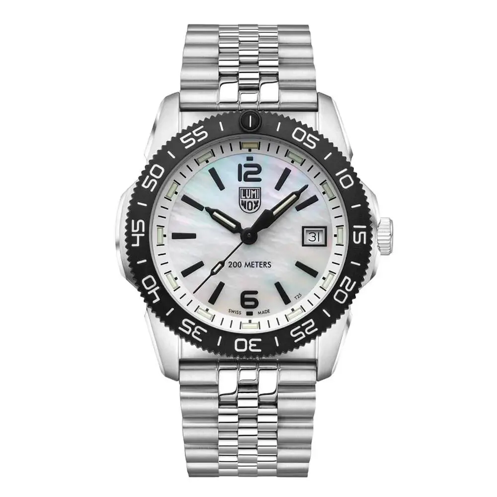 XS.3126M Pacific Diver S.steel White Mother Of Pearl Dial 39mm Watch by Luminox