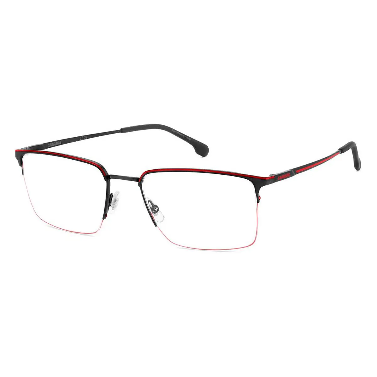 Carrera 8909 Eyeglasses Male Matte Black Red 55mm