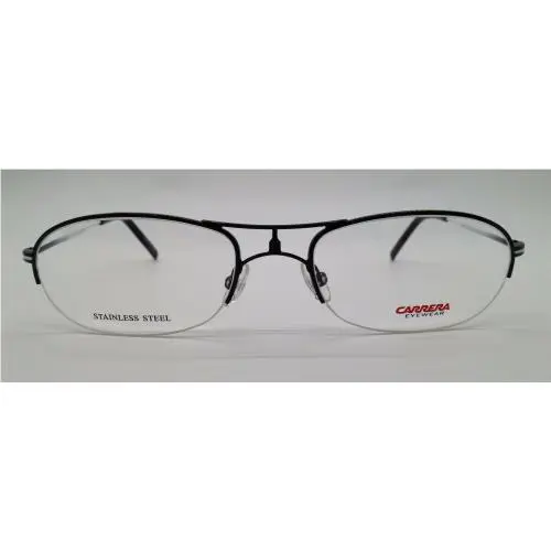 Carrera CA7551 Black/white E0T Metal Semi Rim Eyeglasses Frame 54-19-135 RX