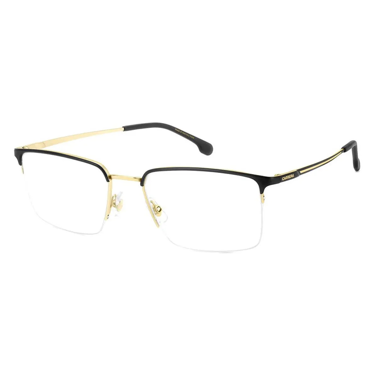 Carrera 8909 Eyeglasses Male Matte Black Gold 55mm - Frame: Matte Black Gold, Lens: Demo