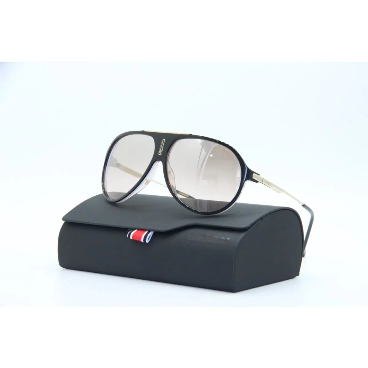 Carrera HOT65 KDXG4 Black Gold Frames Sunglasses W/case 63-11