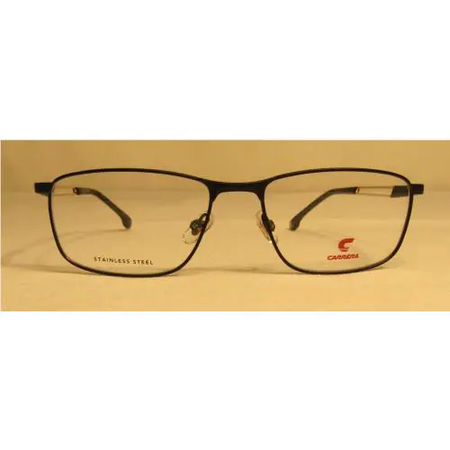 Carrera 8900 0I46 Matt Black Gold Mens Eyeglasses 55 17 140 Stainless Steel Case