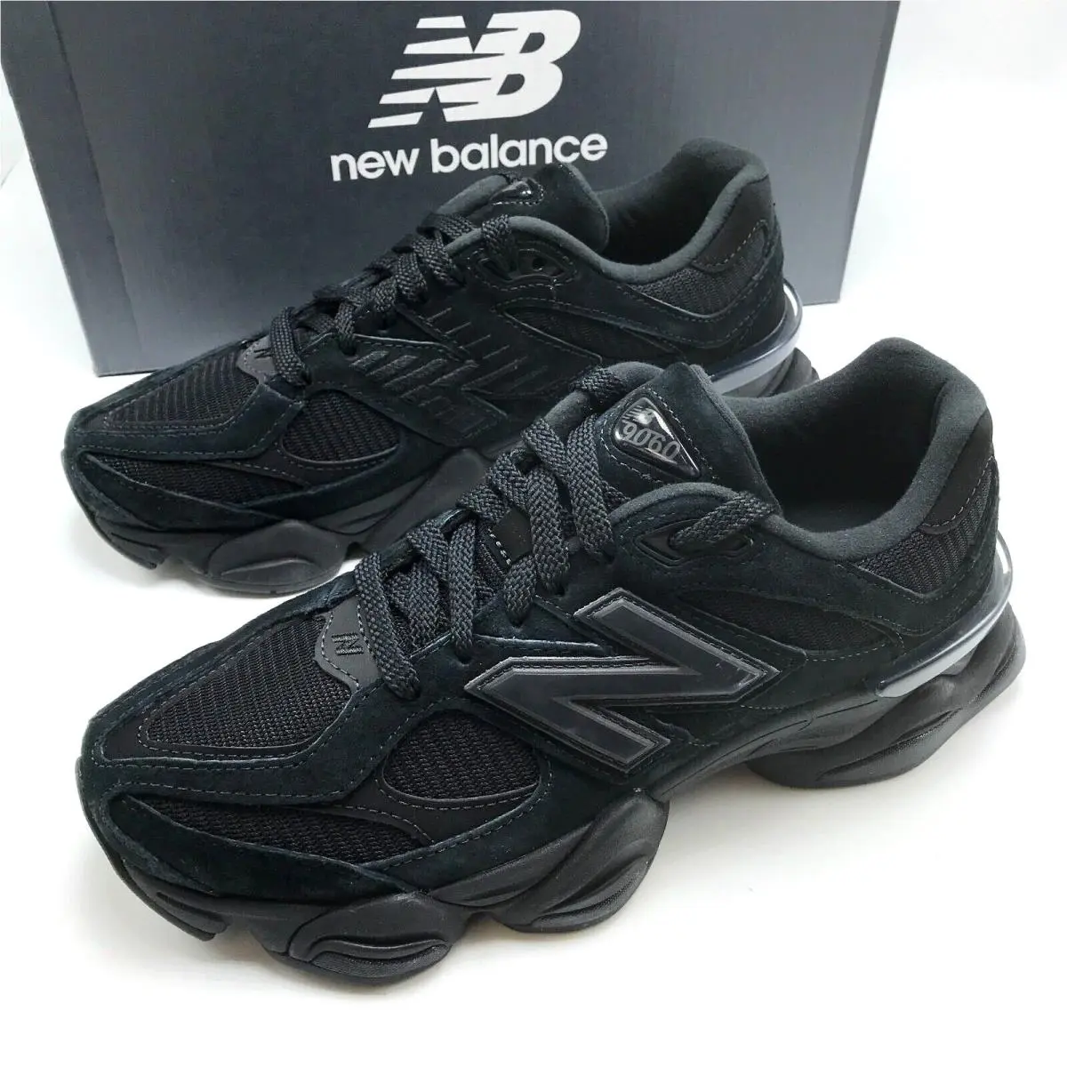 New Balance 9060 Triple Black Men`s Shoe U9060BPM sz 8-13