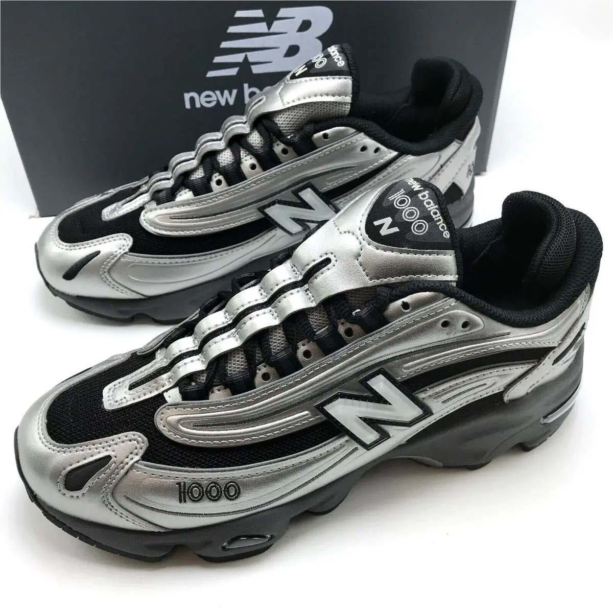 New Balance shoes - New Balance 1000 - M1000EGR - Black/Silver Metallic 6