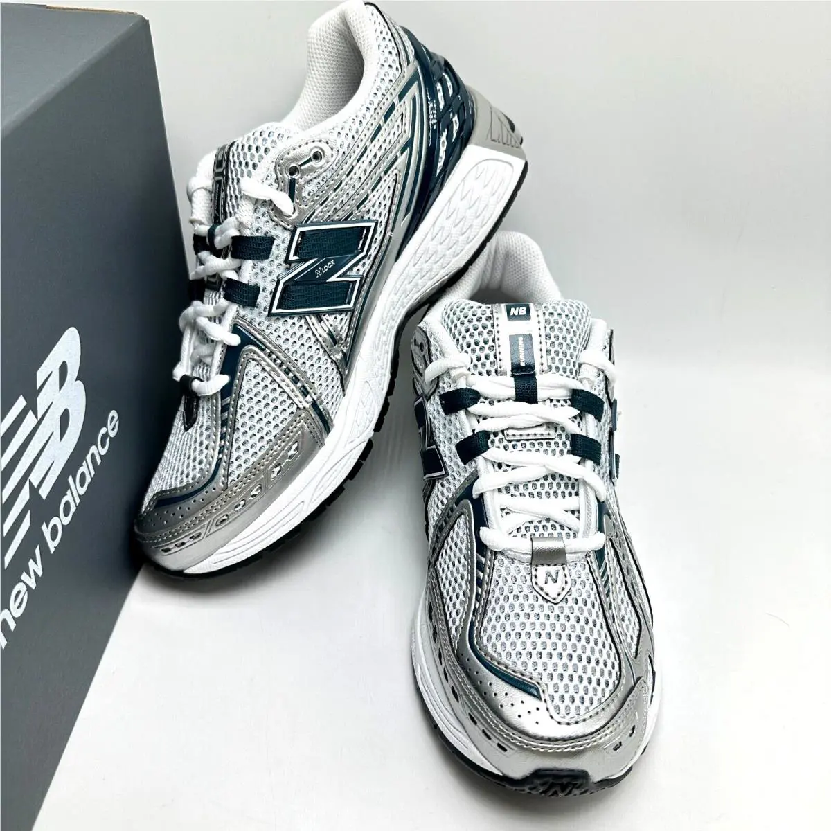 New Balance shoes - New Balance 1906R - U1906RCE - Silver Metallic/Deep Ocean/White 4