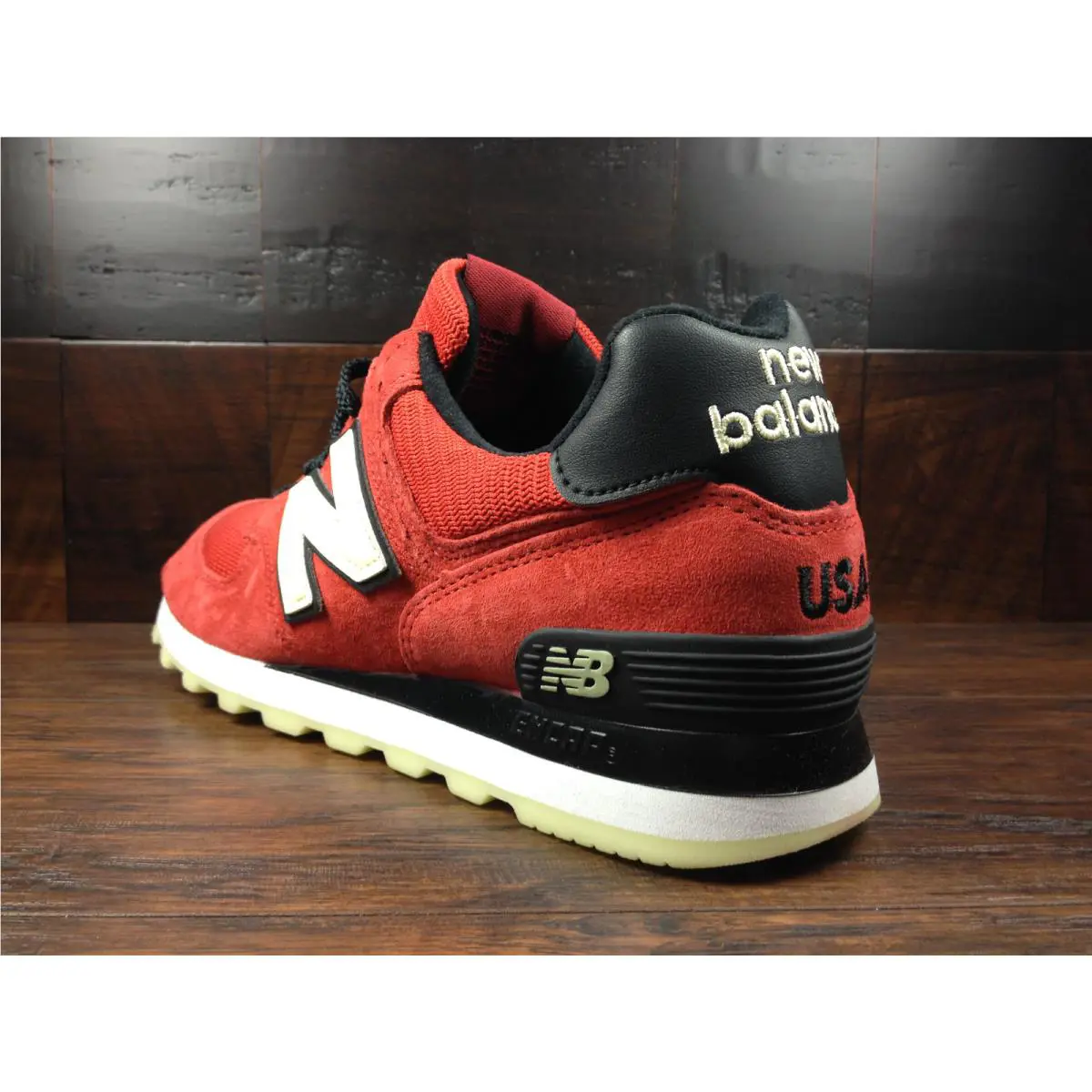 New Balance shoes - New Balance 574 - US574SL - Red / Black, Main: Red / Black 2