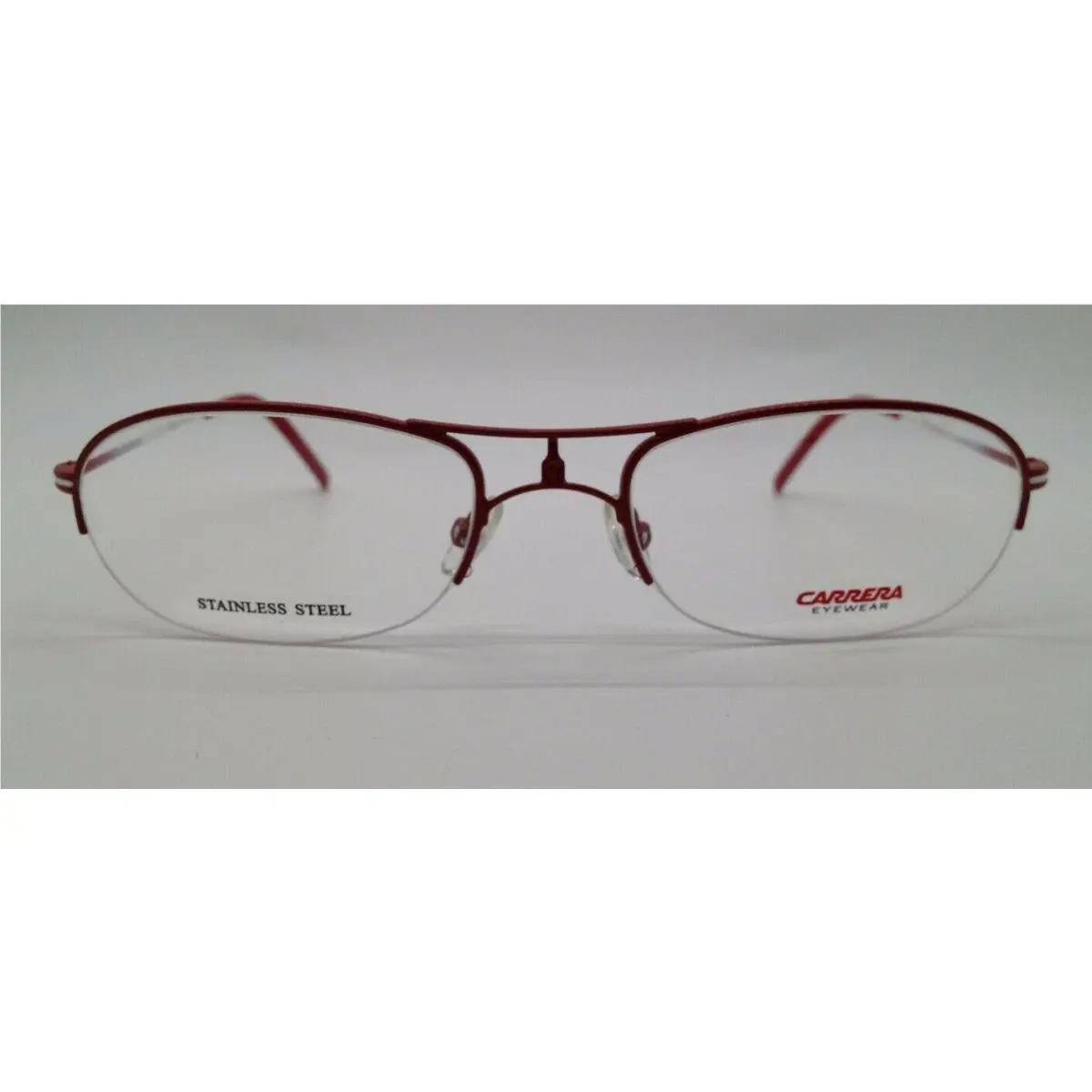 Carrera CA7551 Red Okz Metal Semi Rim Eyeglasses Frame 54-19-135 RX
