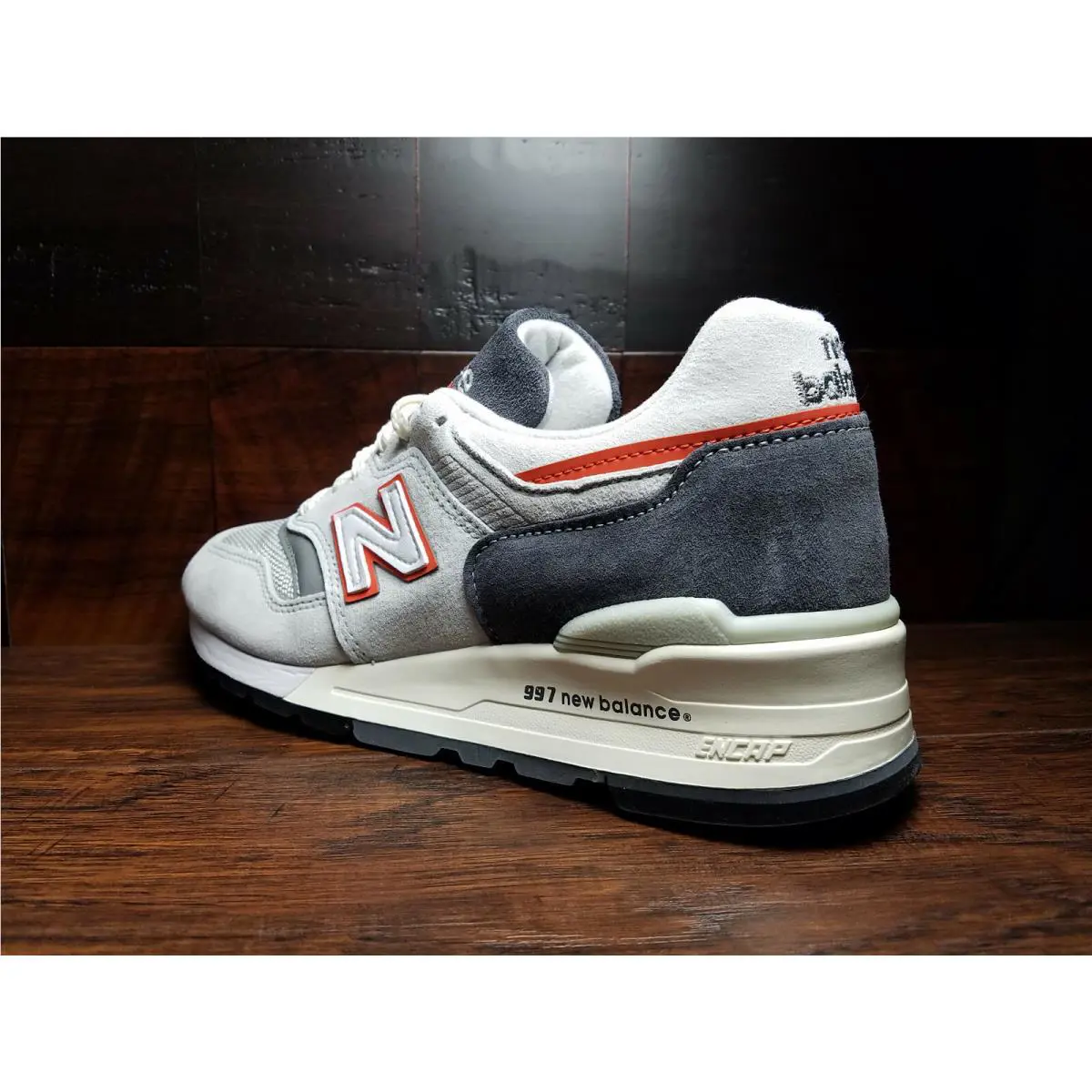 New Balance shoes - New Balance 997 - M997CSEA - Grey Suede / Orange, Main: Grey / Orange 2