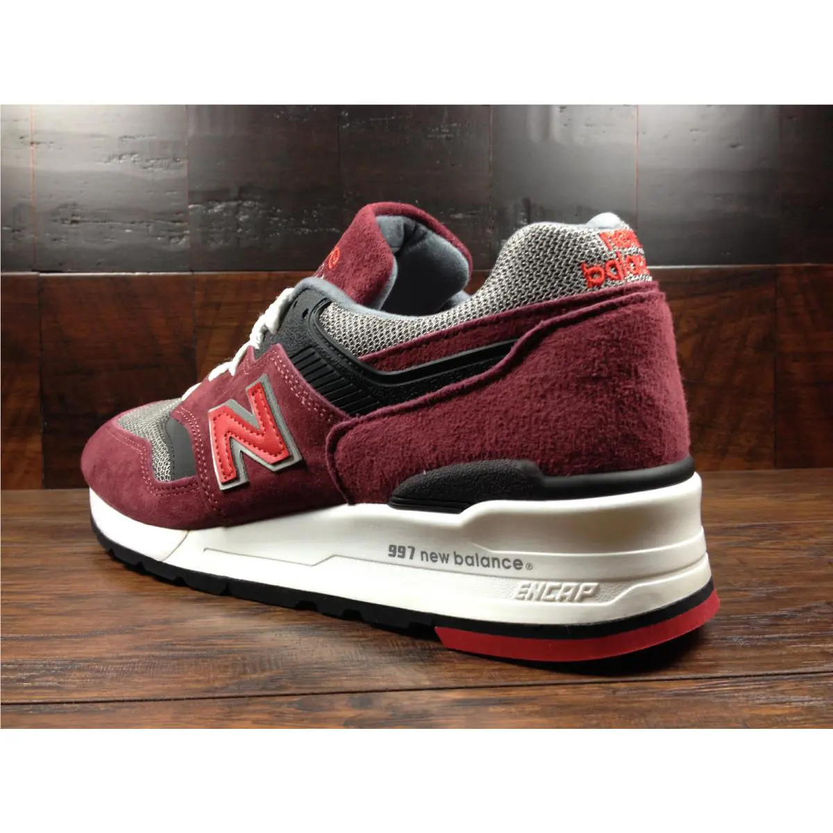 New Balance shoes - New Balance 997 - M997CRG - Burgundy / Grey / Black, Main: Burgundy / Grey / Black 2