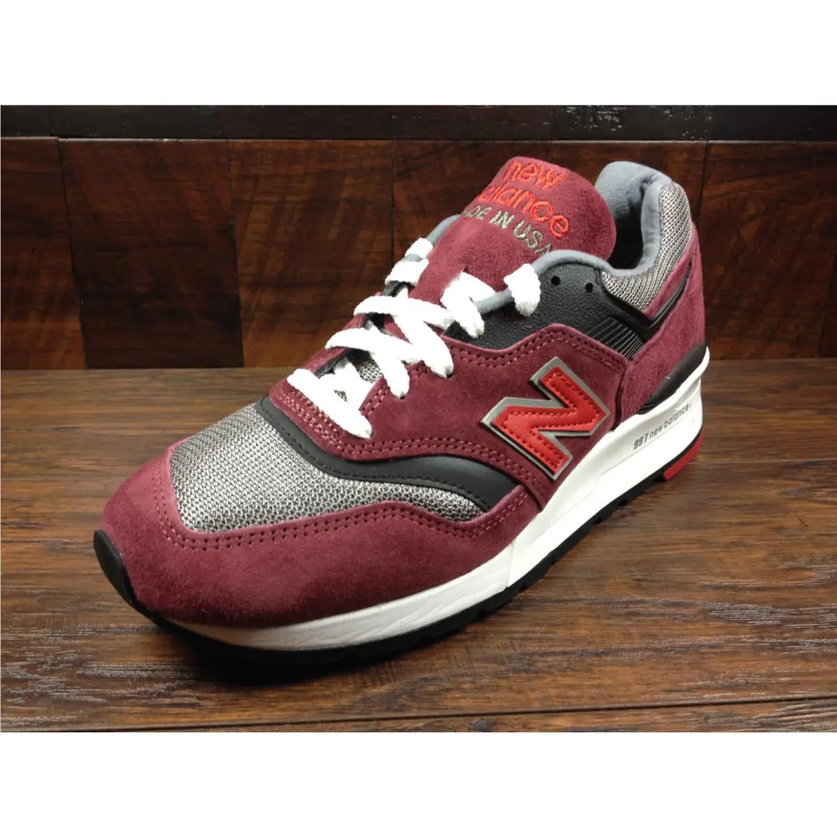 New Balance shoes - New Balance 997 - M997CRG - Burgundy / Grey / Black, Main: Burgundy / Grey / Black 5