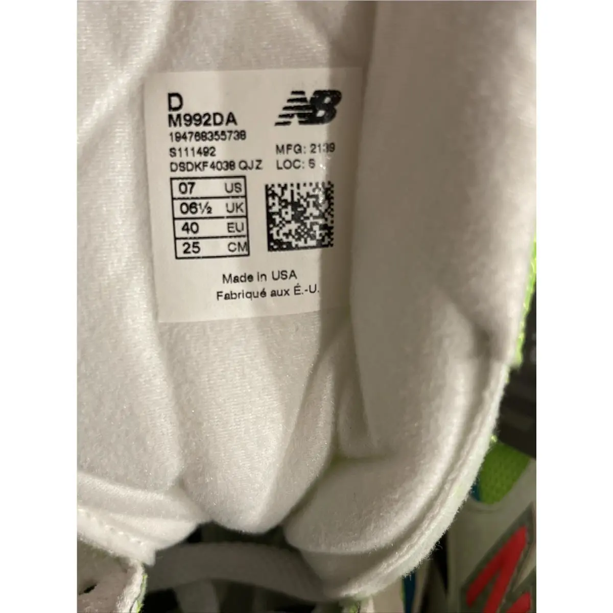 New Balance shoes - New Balance 992 - M992DA - White 8