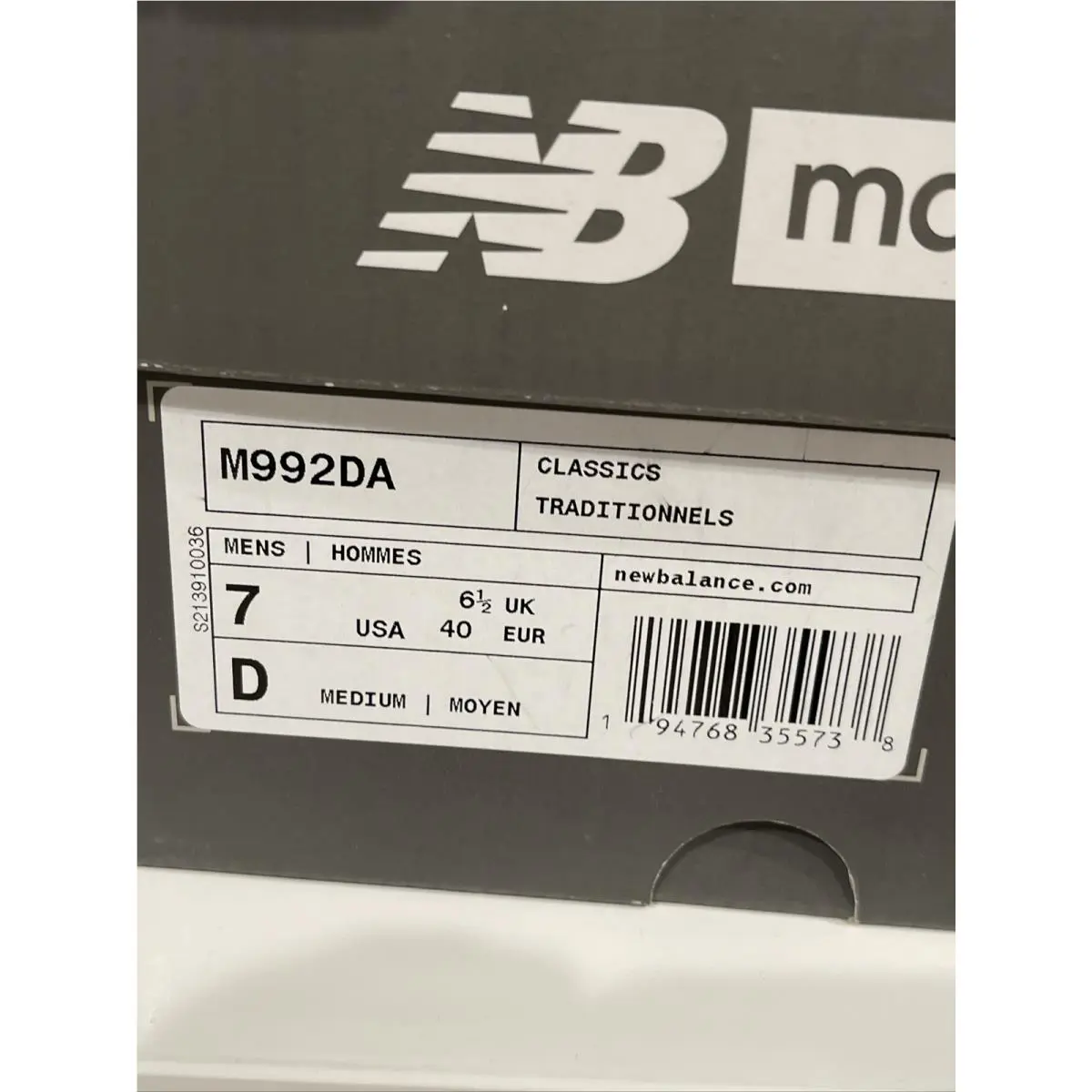 New Balance shoes - New Balance 992 - M992DA - White 13