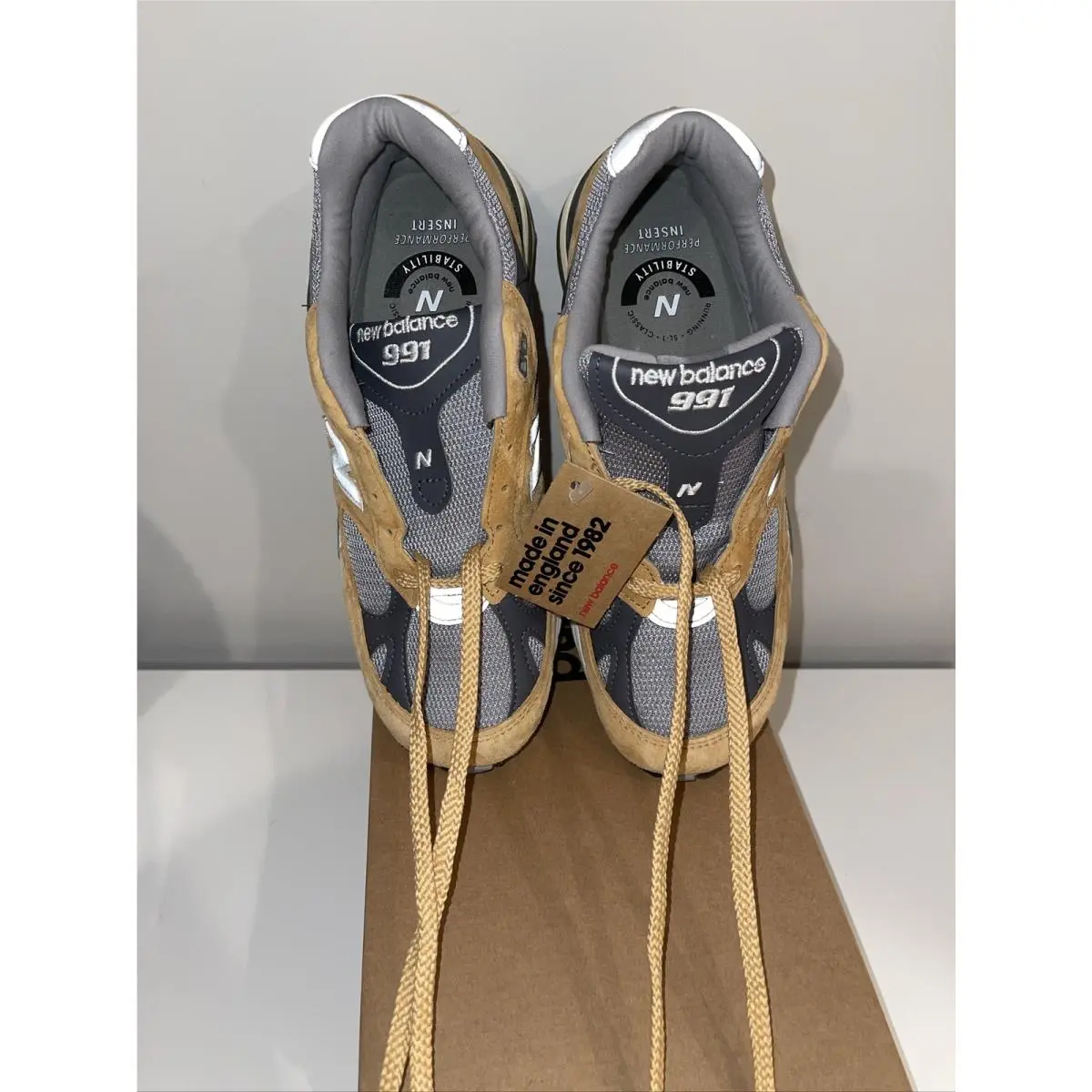 New Balance shoes - New Balance 991 - M991GL - Tobacco ,Gray 11