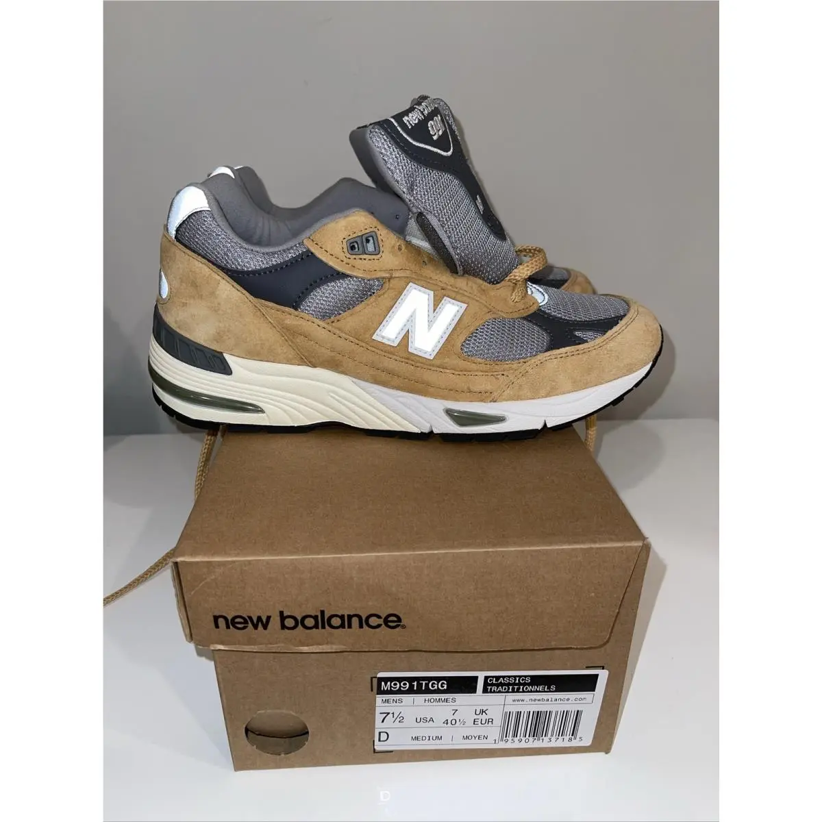 New Balance shoes - New Balance 991 - M991GL - Tobacco ,Gray 1