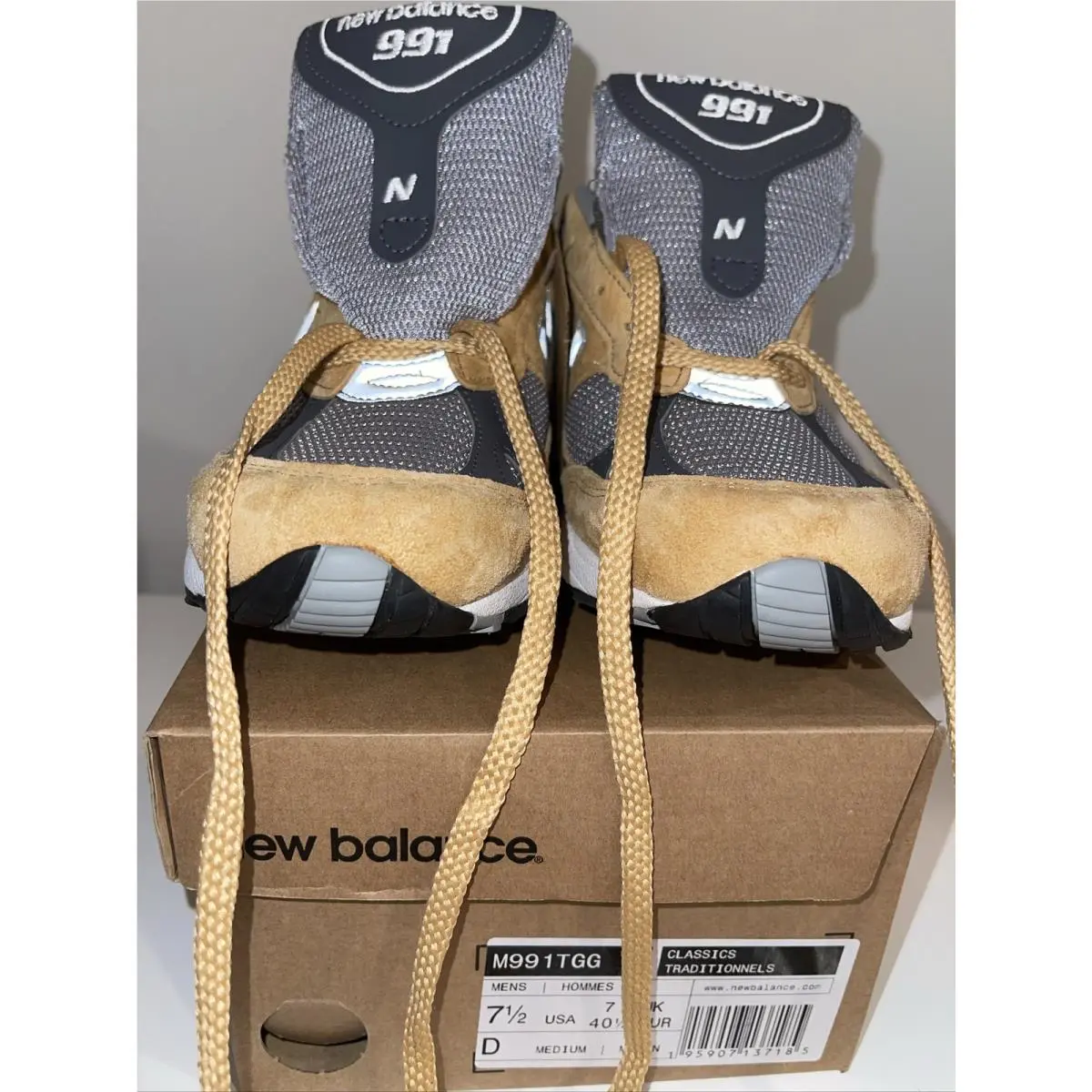 New Balance shoes - New Balance 991 - M991GL - Tobacco ,Gray 12