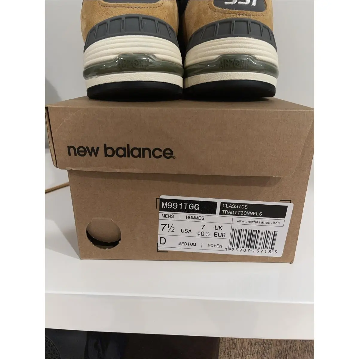 New Balance shoes - New Balance 991 - M991GL - Tobacco ,Gray 3