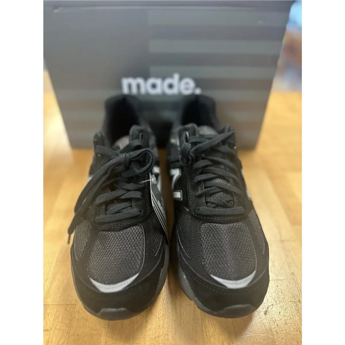 New Balance M990BK5 Black/gray Sole Men Running Shoes 9.5 D Medium