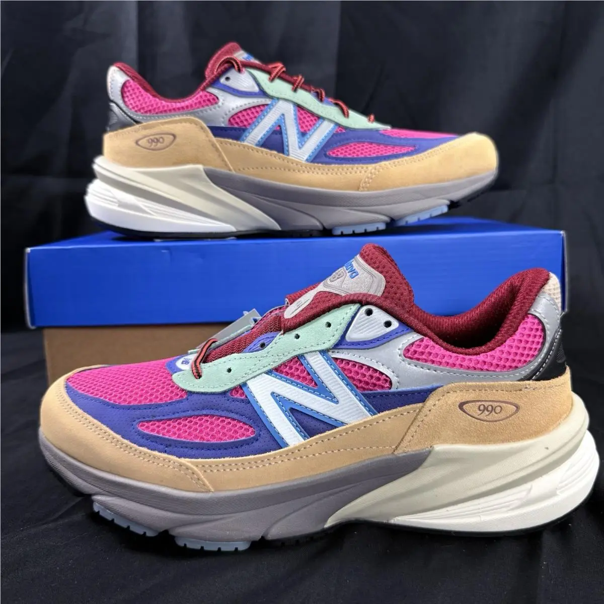 New Balance 990v6 x Action Bronson `amazonia` U990AT6 Size 7.5 Mens Baklava
