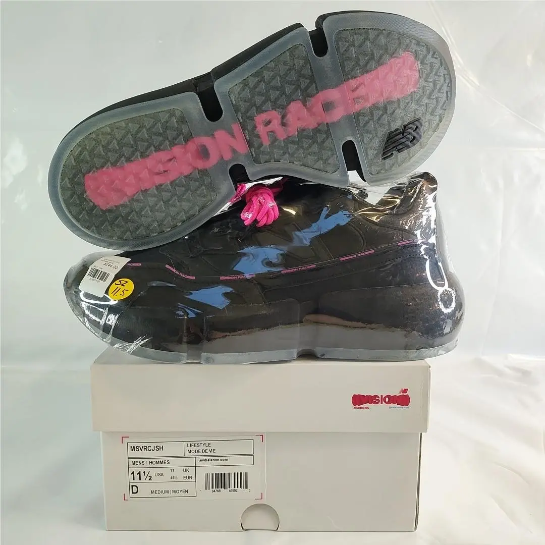 New Balance Vision Racer Jaden Smith Black Pink Men`s 11.5 Fashion Deadstock