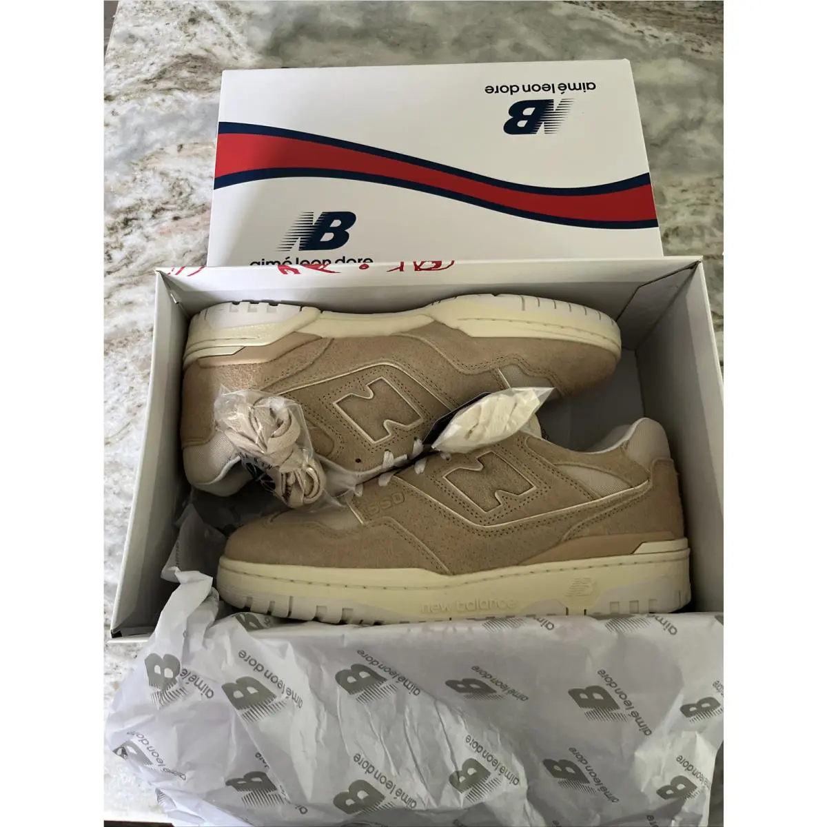 New Balance shoes - New Balance Aime Leon Dore 550 - Beige 0