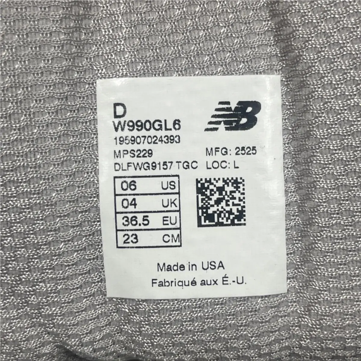 New Balance shoes - New Balance 990v6 - W990GL6 - Gray (UPC: 0195907024393) 4